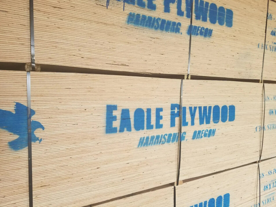 Plywood Stacks from Eagle Plywood Harrisburg, Oregon